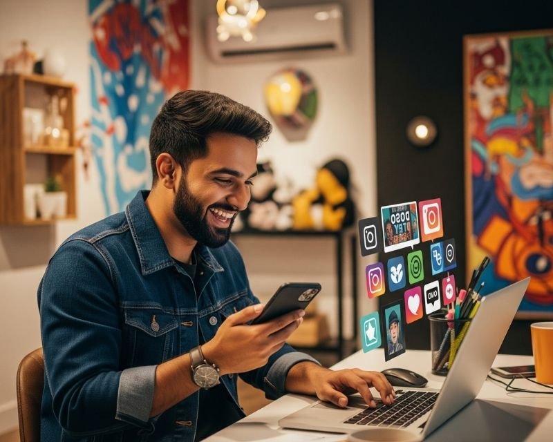 digital marketing social media tab