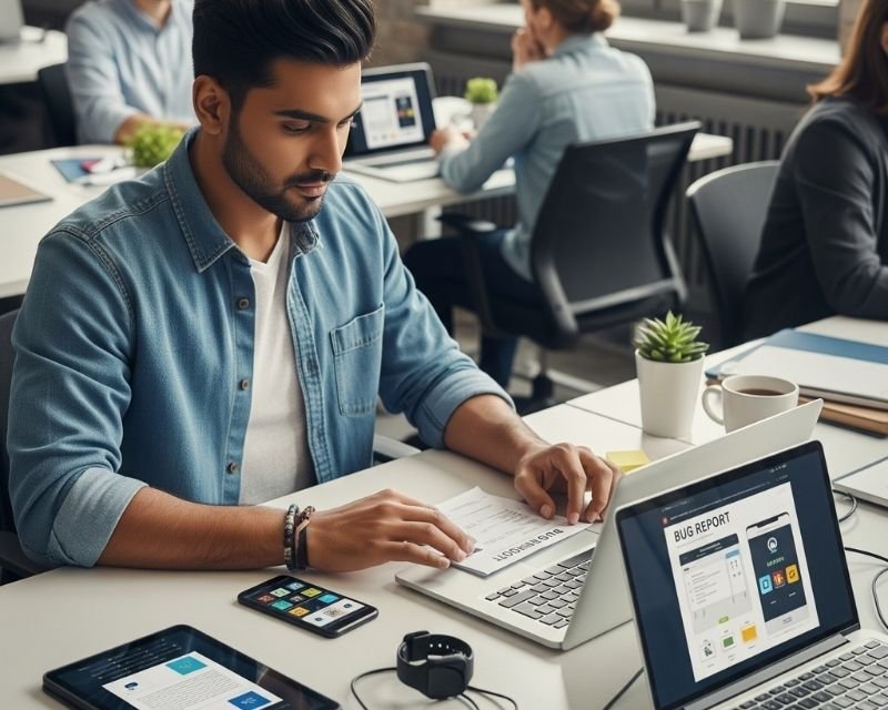 software apps testing qa tab